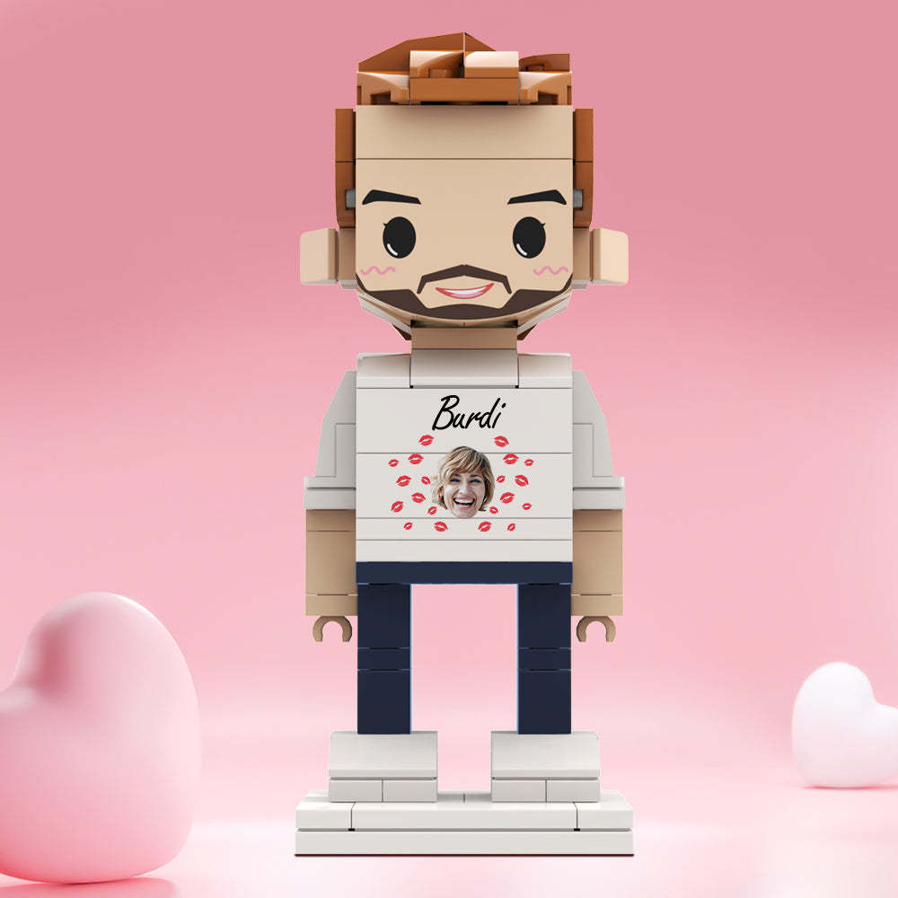 情人節禮物 客製化積木公仔 個性化面孔和名字積木公仔 - MyCustomBrickheadz