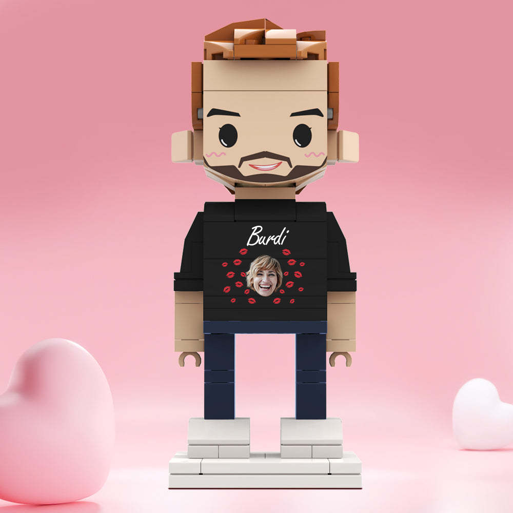情人節禮物 客製化積木公仔 個性化面孔和名字積木公仔 - MyCustomBrickheadz