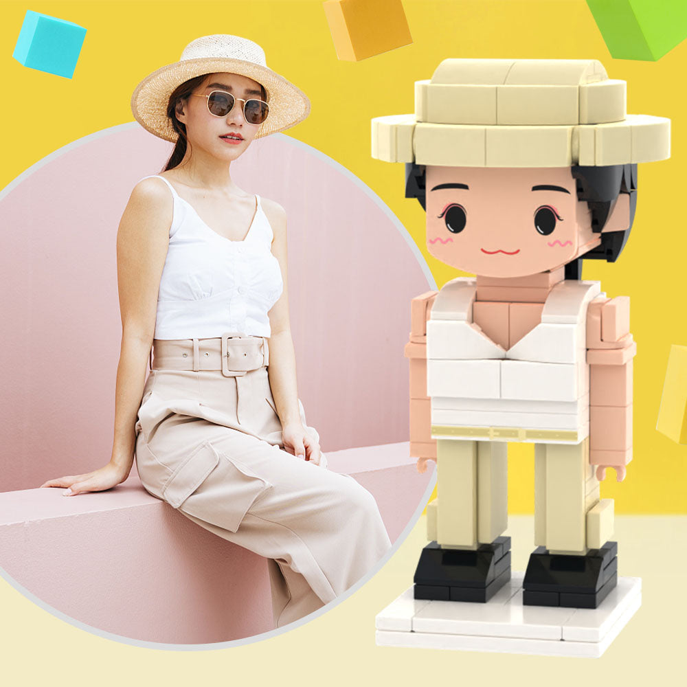 情人節禮物 獨一無二喜禮物定制積木公仔全訂製積木人偶定制積木手偶小顆粒積木玩具