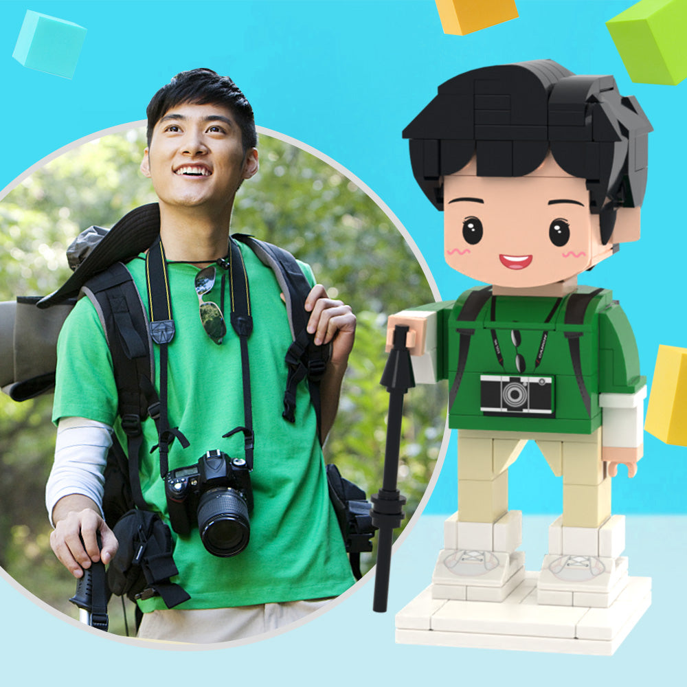 情人節禮物 定制積木公仔全訂製積木人偶可愛積木手偶小顆粒積木玩具