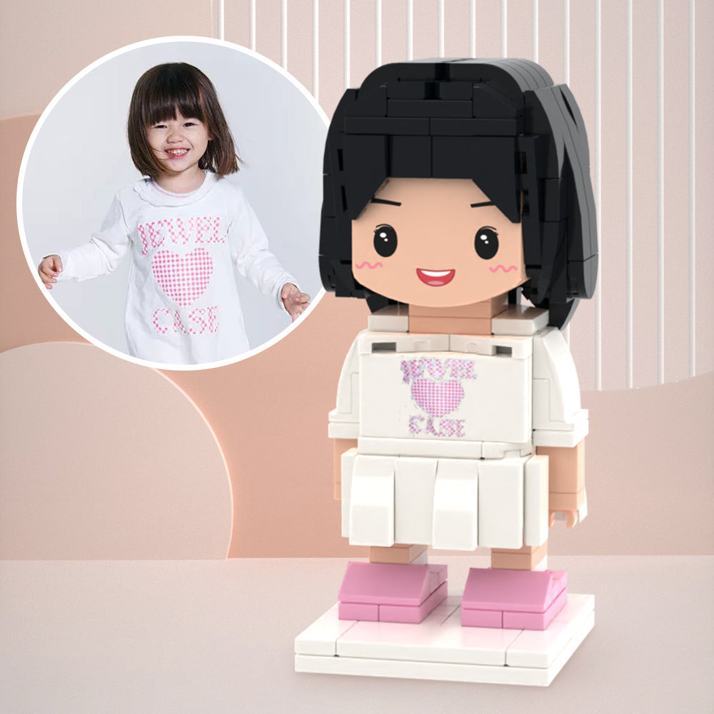 情人節禮物 送女兒的驚喜禮物定制兒童積木公仔定制積木人偶小顆粒兼容積木玩具