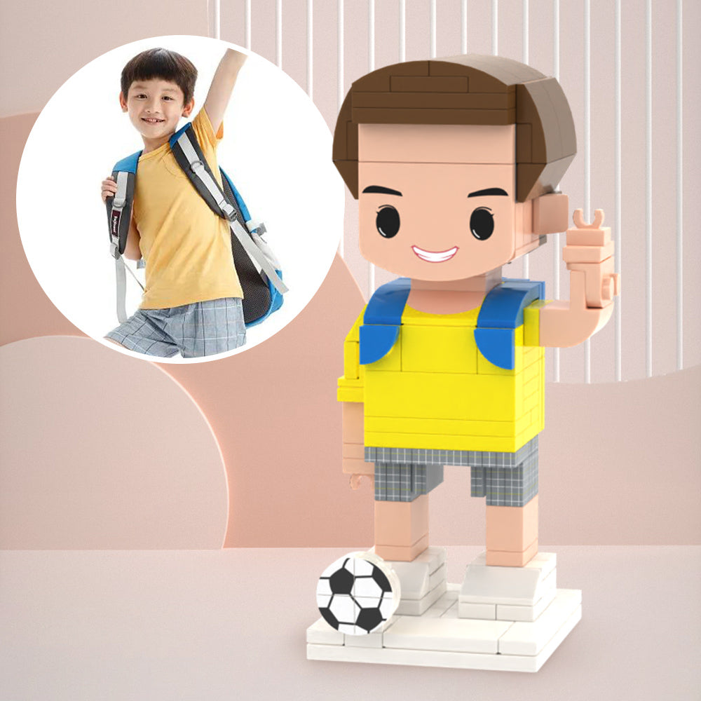 情人節禮物 送兒子的驚喜禮物定制兒童積木公仔定制積木人偶小顆粒兼容積木玩具