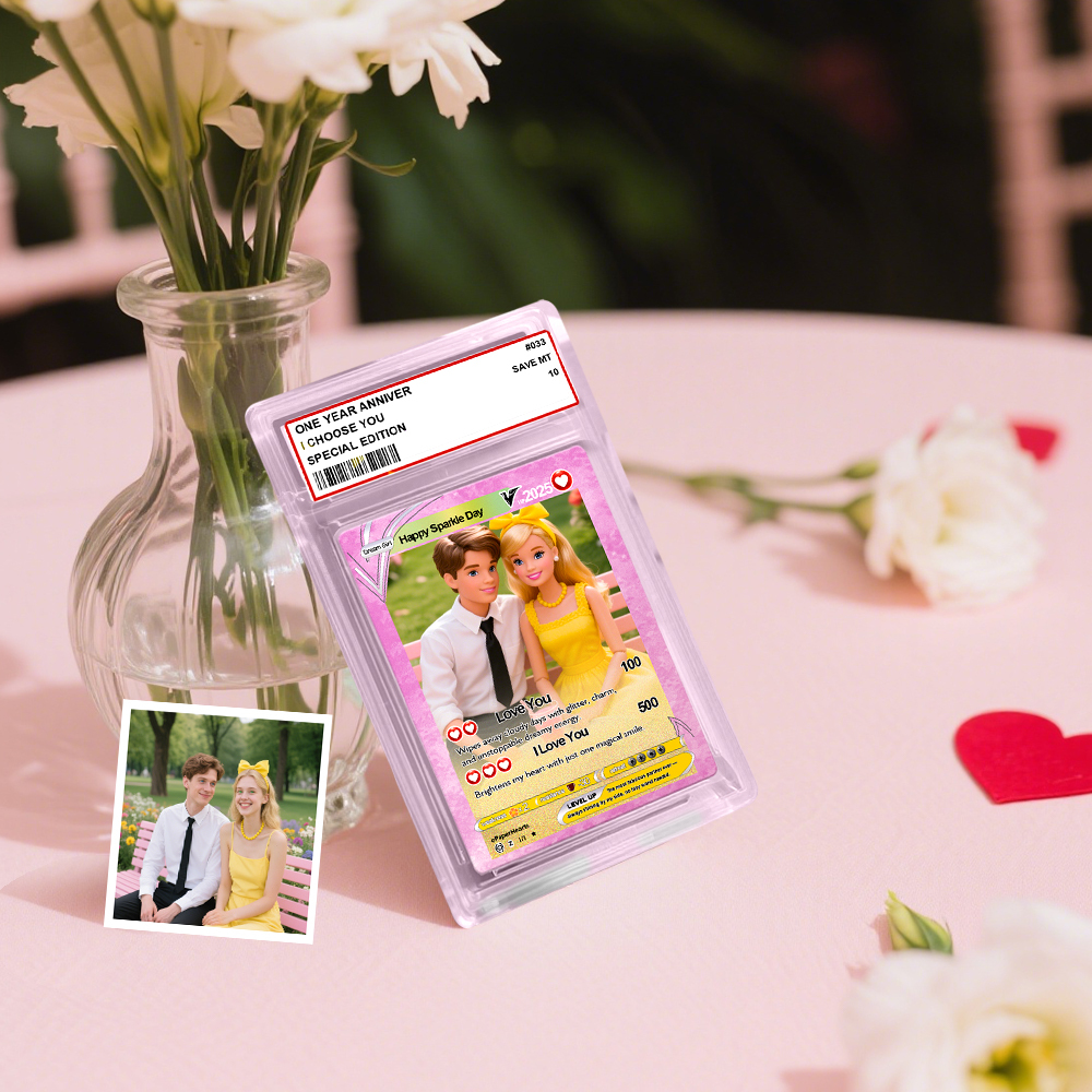 Personalized Card Custom Trading Card Gift For Him/Her or Couples Replica Cards Anniversary Day Gift - MyPhotoSocks