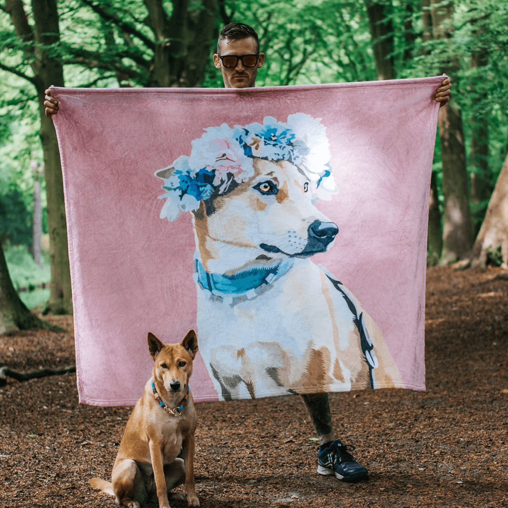 Custom Dog Blanket Personalized Pet Photo Blanket