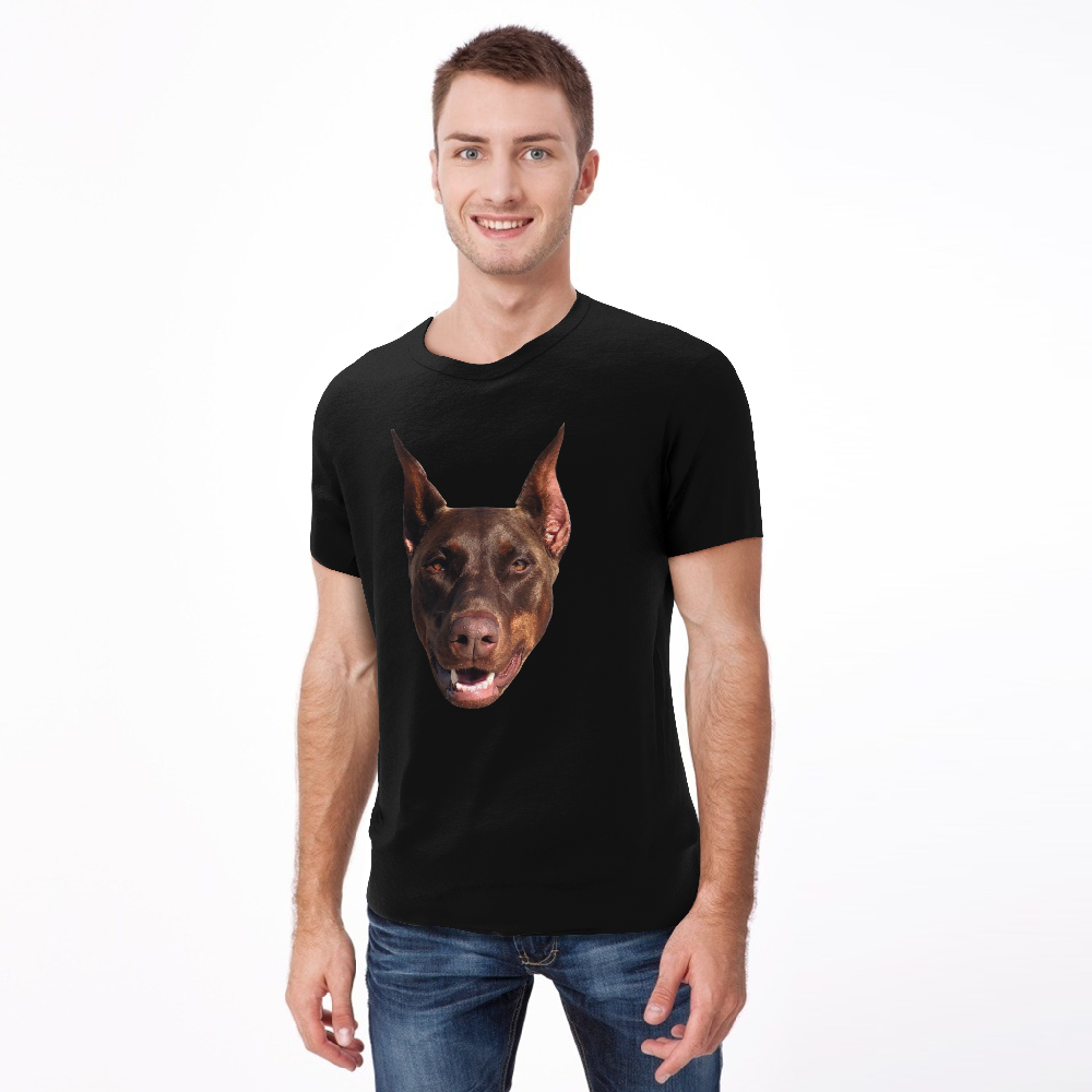 Custom Face Funny Dog T-shirt Pet - MadeMineAU