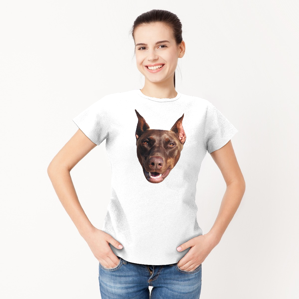 Custom Face Funny Dog T-shirt Pet - MadeMineAU