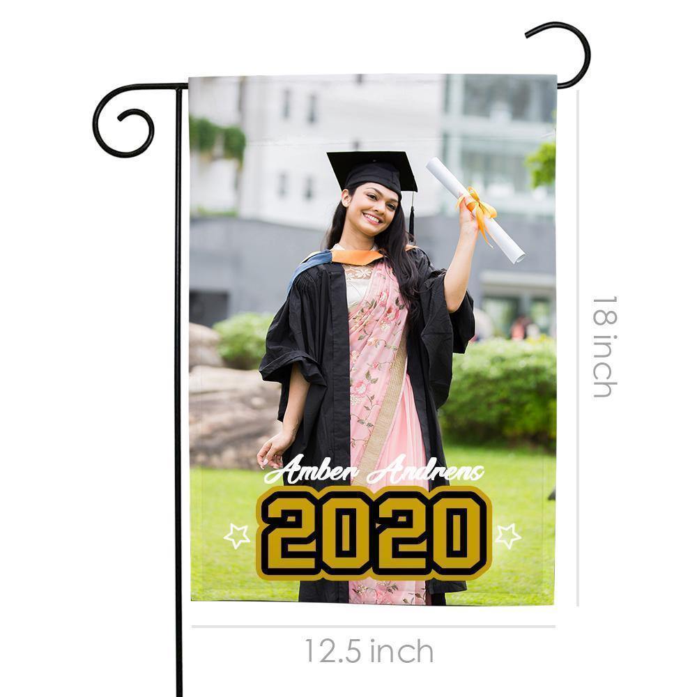 Graduation Photo Garden Flag Outdoor Decor Seasonal Yard Flags - MadeMineAU