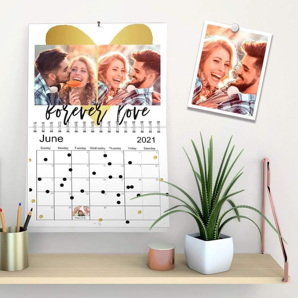 Custom Photo Wall Calendar Gifts for Lover - MadeMineAU
