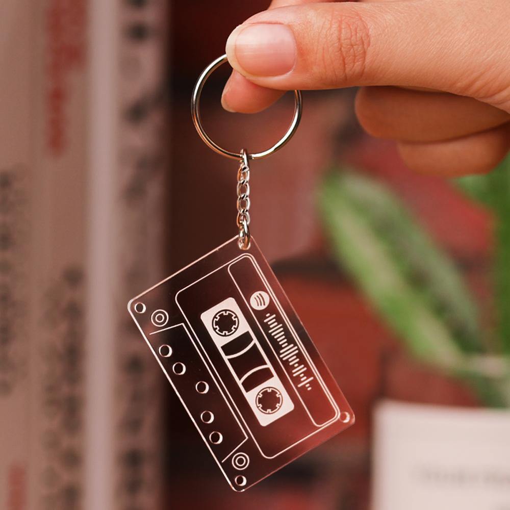 Custom Spotify Code Music Song Keychain Scannable Gifts-Mother`s Day Gifts