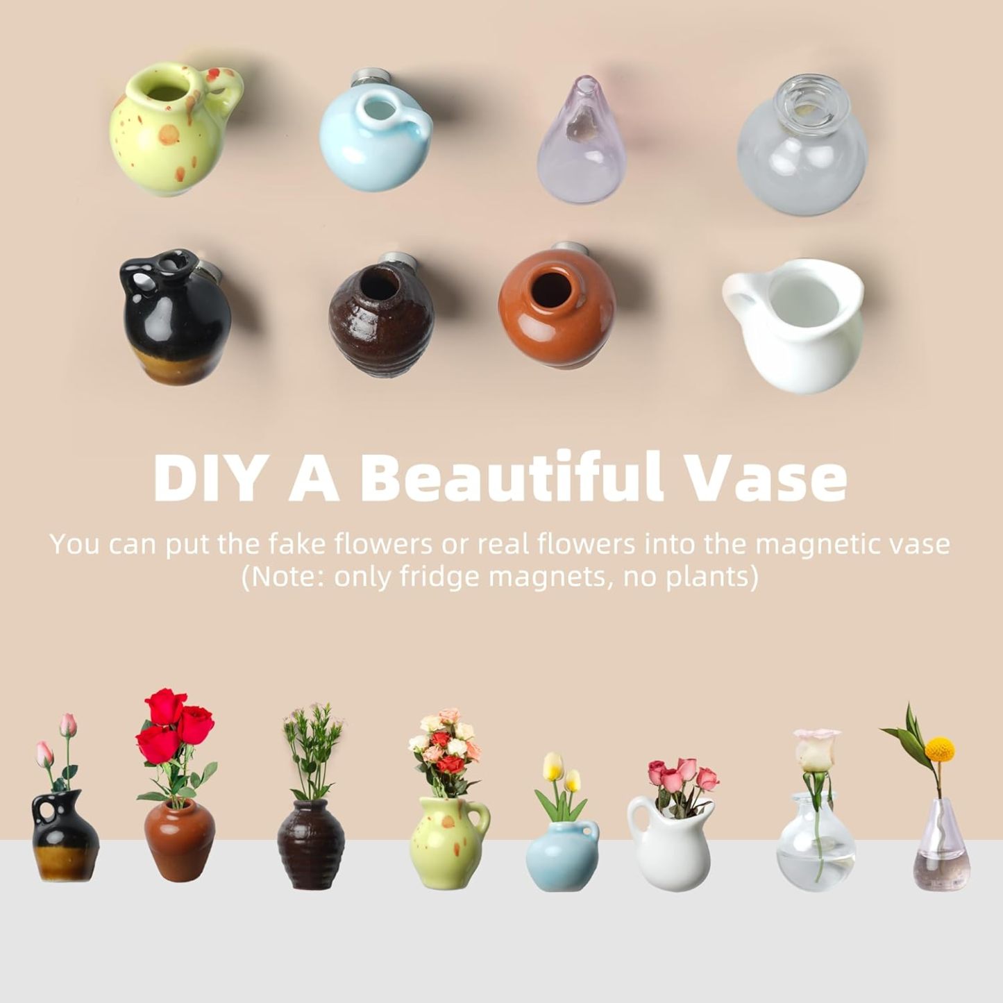 Unique Tiny Flower Pot Fridge Magnets Gifts