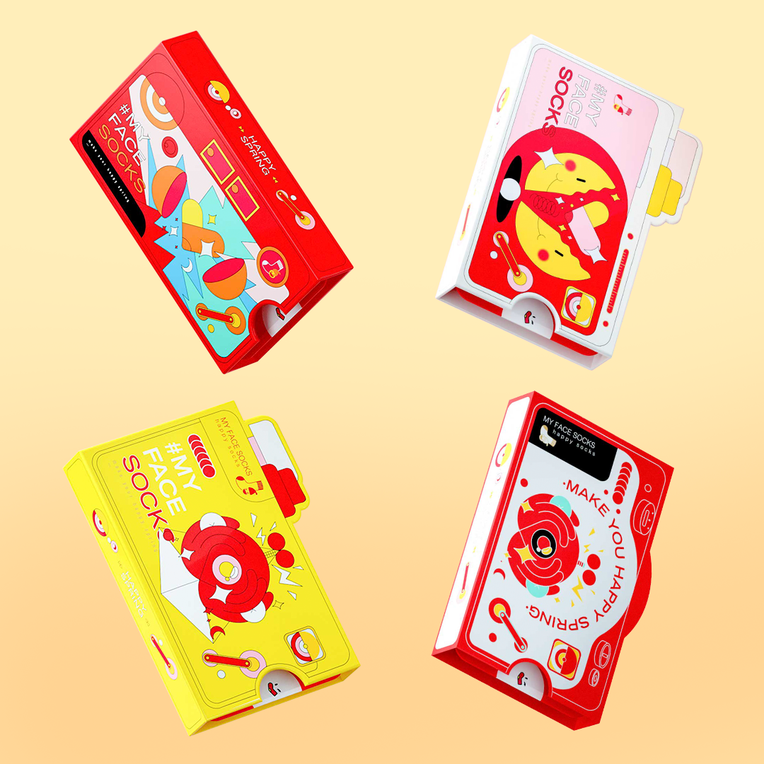 3D Preview Custom Personalized Face Socks - Love Heart - MadeMineAU