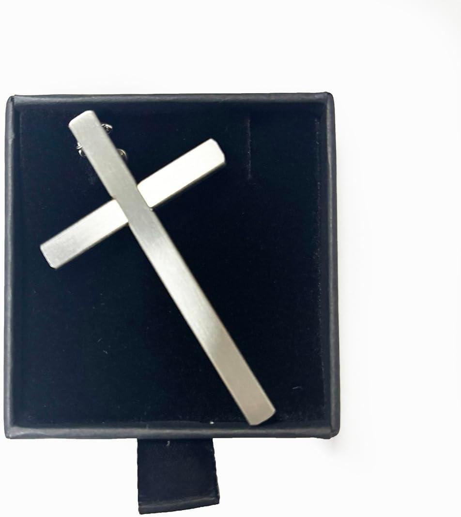 Self Defense Cross Necklace, 21 inch Chain, Stainless Steel Hidden Protection Tool with Safety Lock - MademineAU