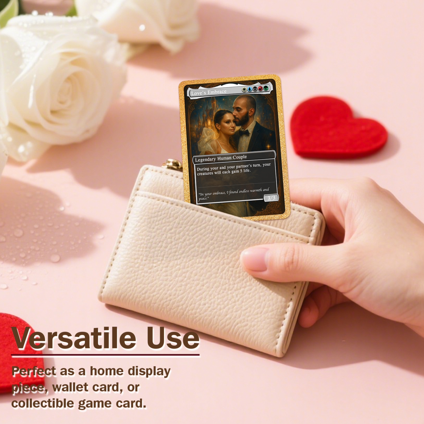 Custom Anime Couple Magic Card, Personalized Photo Magic Anime Card Valentine's Day Gift, Gift for Couples - MademineAU