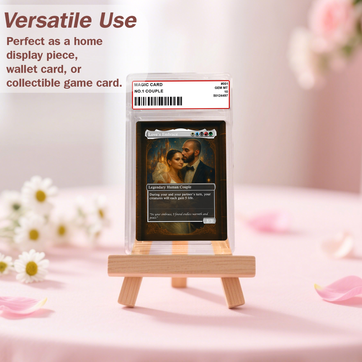 Custom Anime Couple Magic Card, Personalized Photo Magic Anime Card Valentine's Day Gift, Gift for Couples - MademineAU