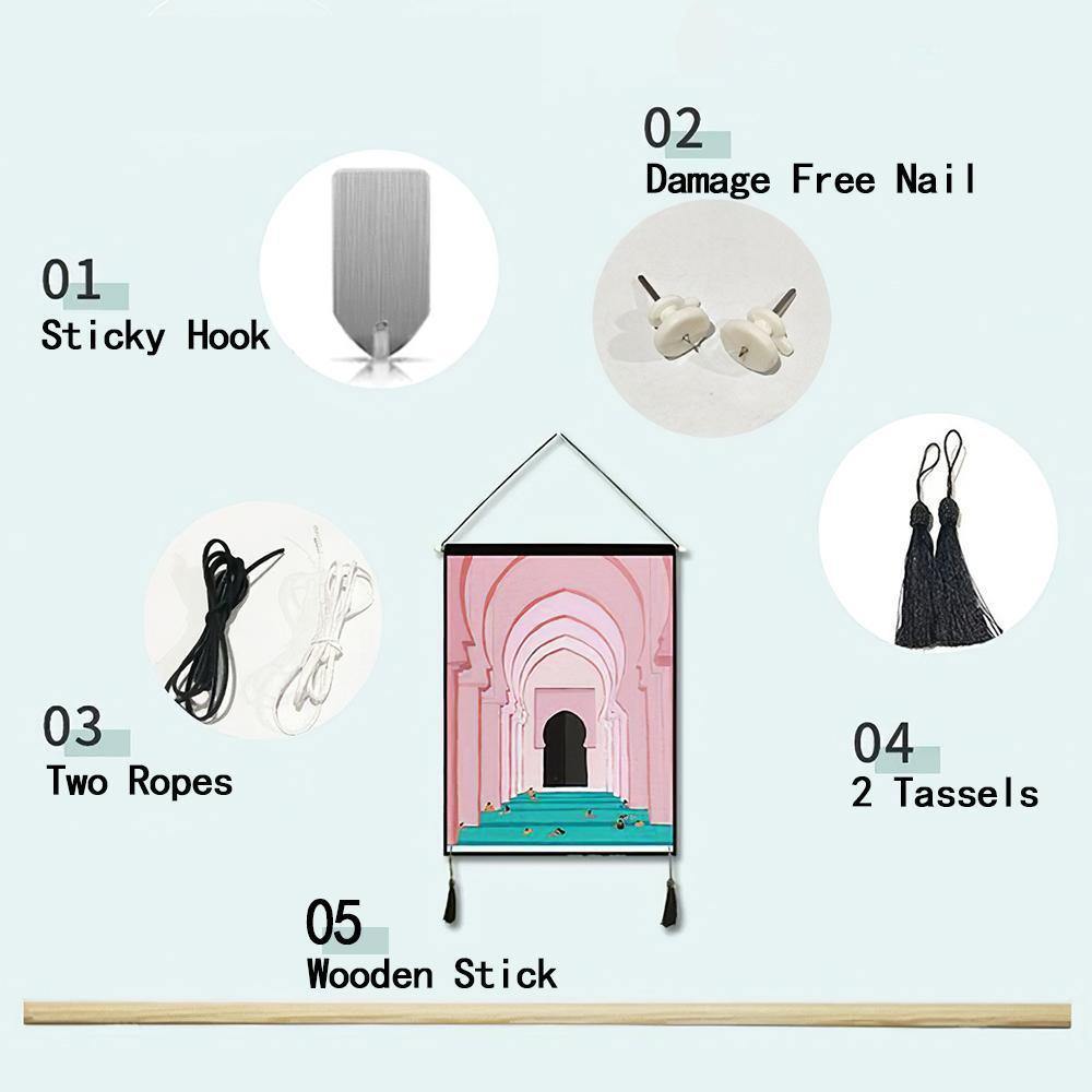 Gifts for Dad Custom Photo Tapestry - Wall Decor Fabric Painting Hanger Frame Poster - MadeMineAU