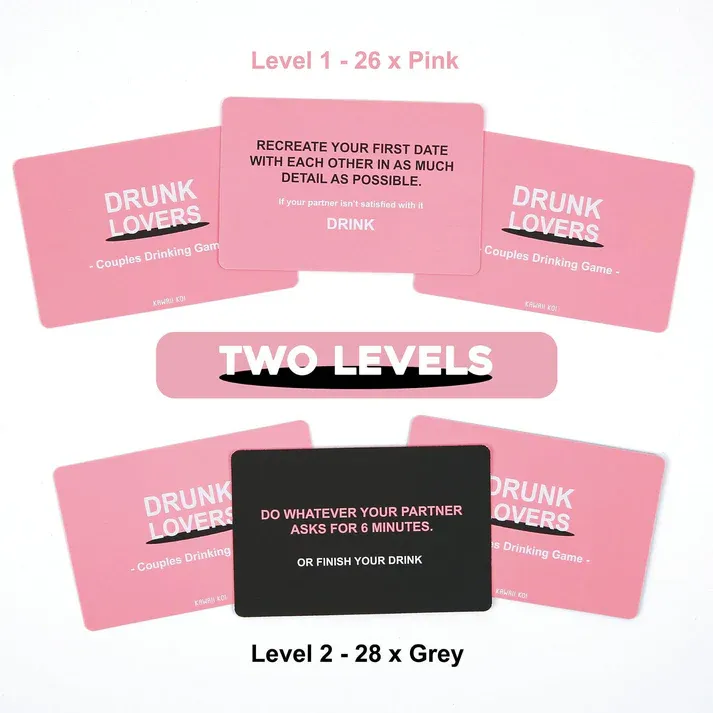 Drunk Lovers The Ultimate Hot Date Drinking Card Game for Couples