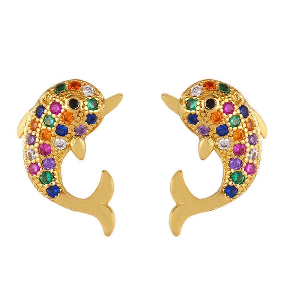 Whale Earrings Colorful Cooper - MadeMineAU