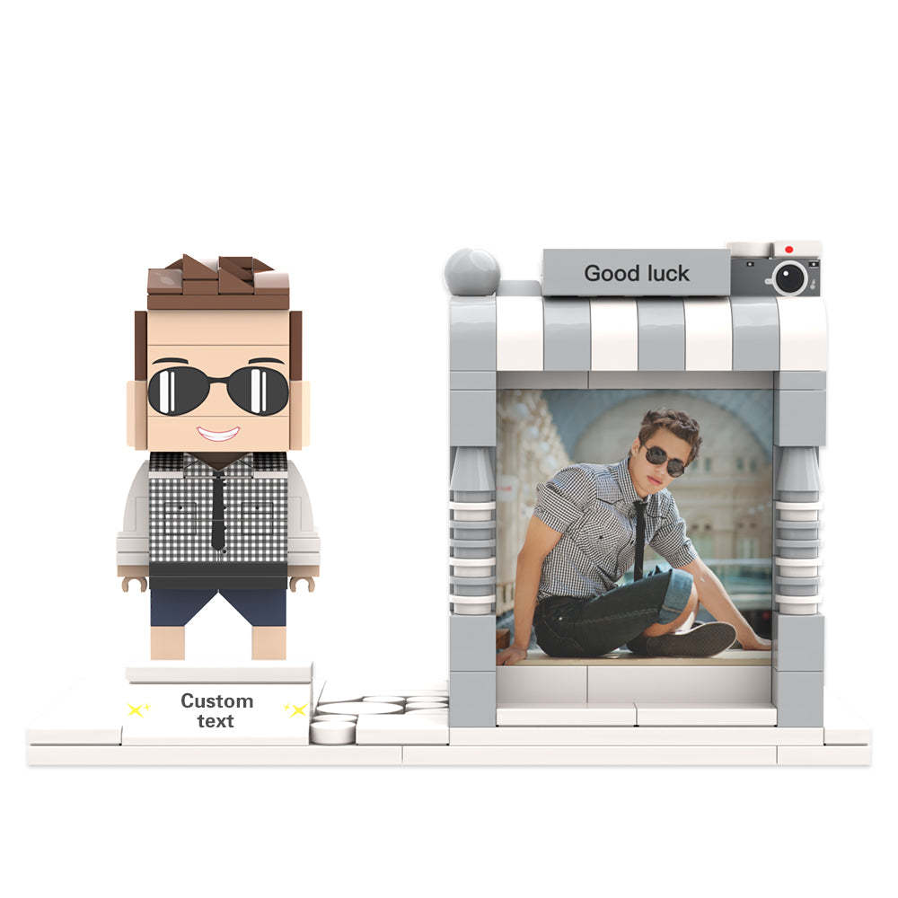 Custom Brick Figures  Pen Holder Personalized Brick Figures and Pen Holder Custom Photo & Name Pen Holder - MadeMineAU
