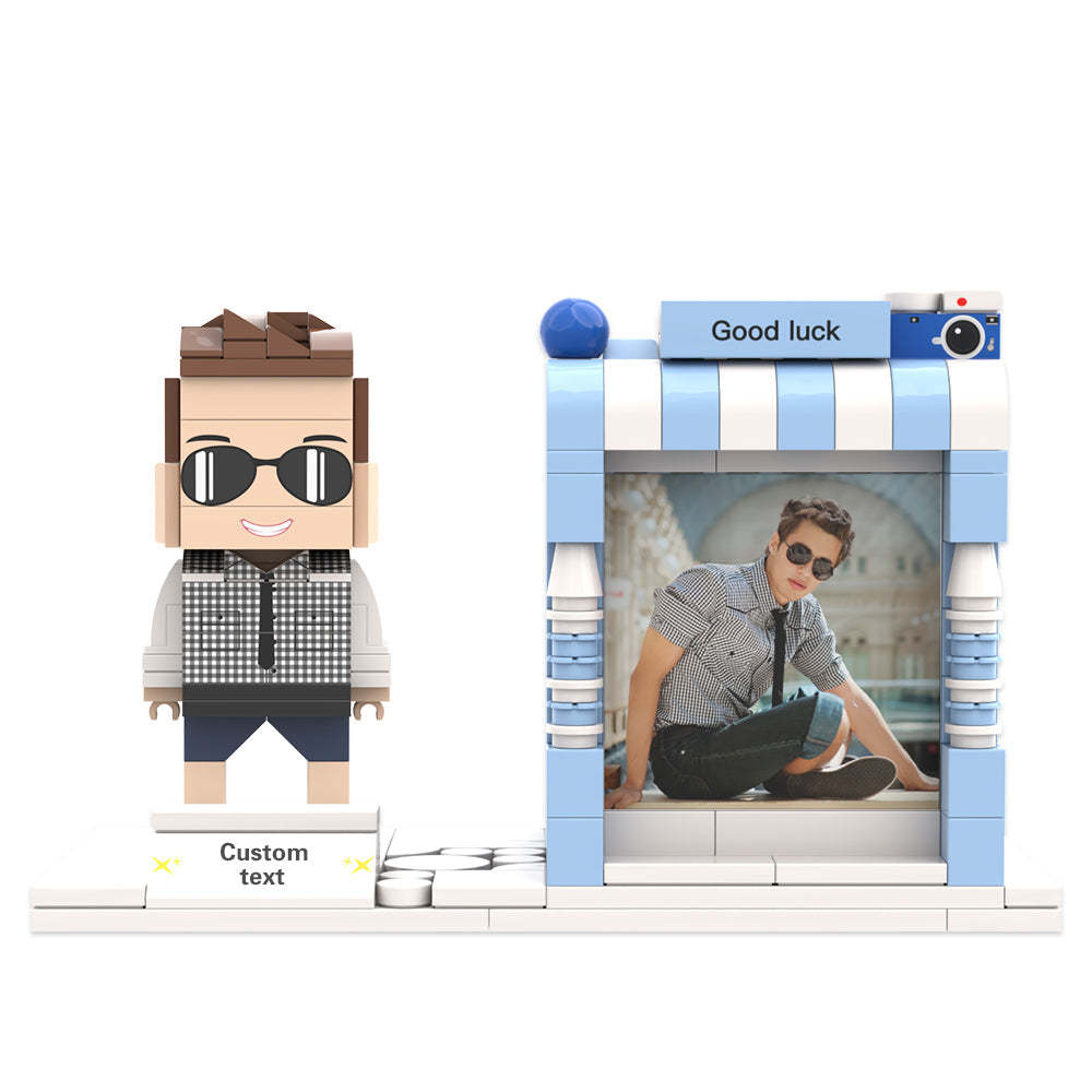 Custom Brick Figures  Pen Holder Personalized Brick Figures and Pen Holder Custom Photo & Name Pen Holder - MadeMineAU