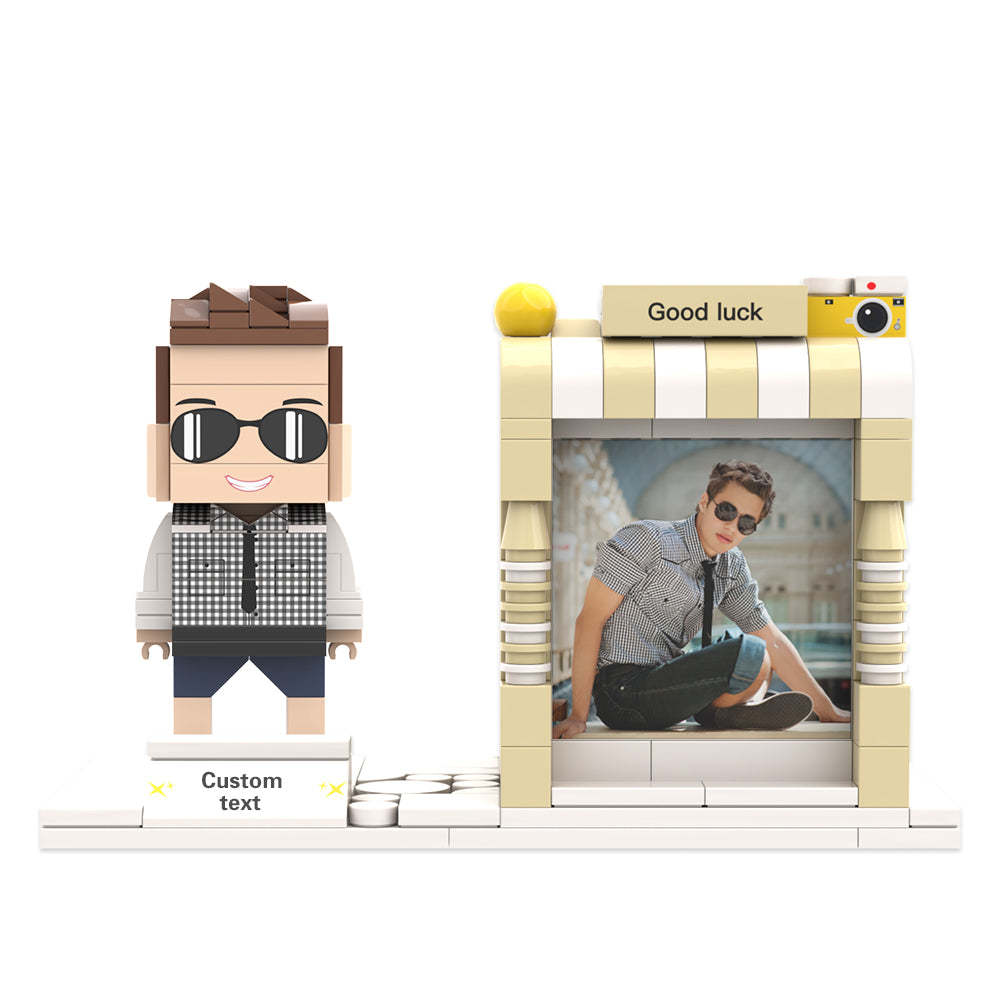 Custom Brick Figures  Pen Holder Personalized Brick Figures and Pen Holder Custom Photo & Name Pen Holder - MadeMineAU