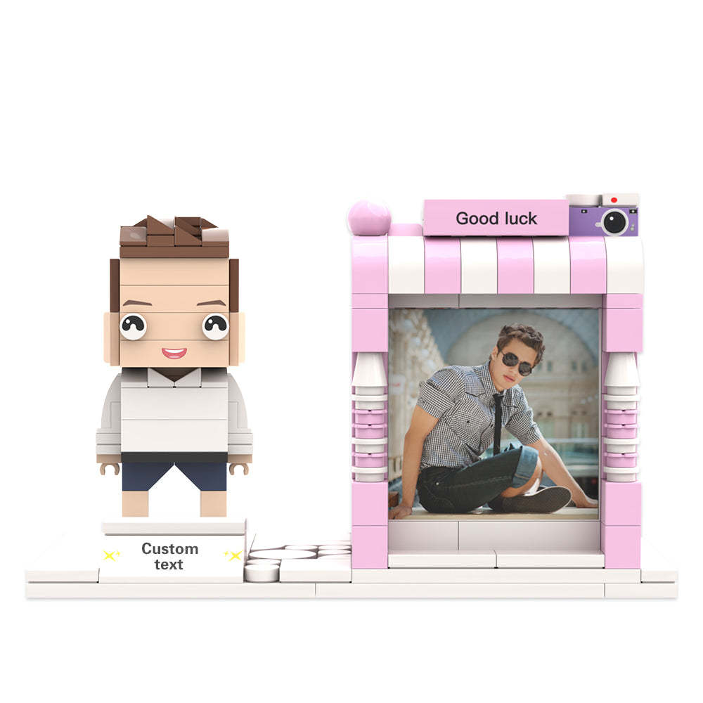 Custom Brick Figures  Pen Holder Personalized Brick Figures and Pen Holder Custom Photo & Name Pen Holder - MadeMineAU