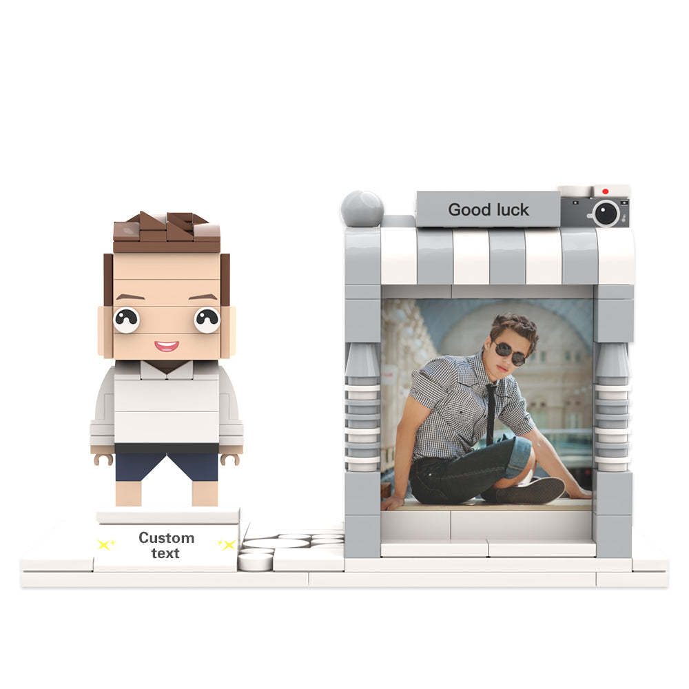 Custom Brick Figures  Pen Holder Personalized Brick Figures and Pen Holder Custom Photo & Name Pen Holder - MadeMineAU
