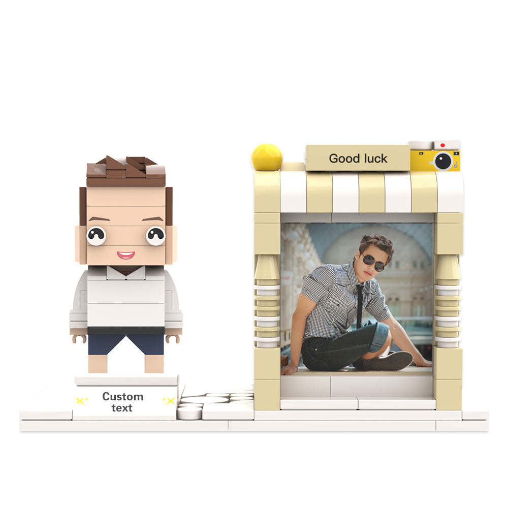 Custom Brick Figures  Pen Holder Personalized Brick Figures and Pen Holder Custom Photo & Name Pen Holder - MadeMineAU