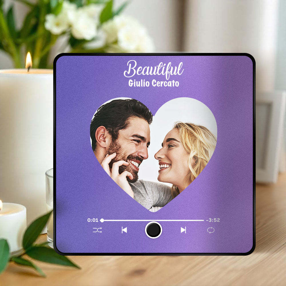 Personalized Photo Album Fridge Magnet Music Wall Photo Sticker Music Movement That Can Be Played Without Cell Phone Music Fridge Magnet Pro Can Play Songs Christmas Gift for Her - MadeMineAU