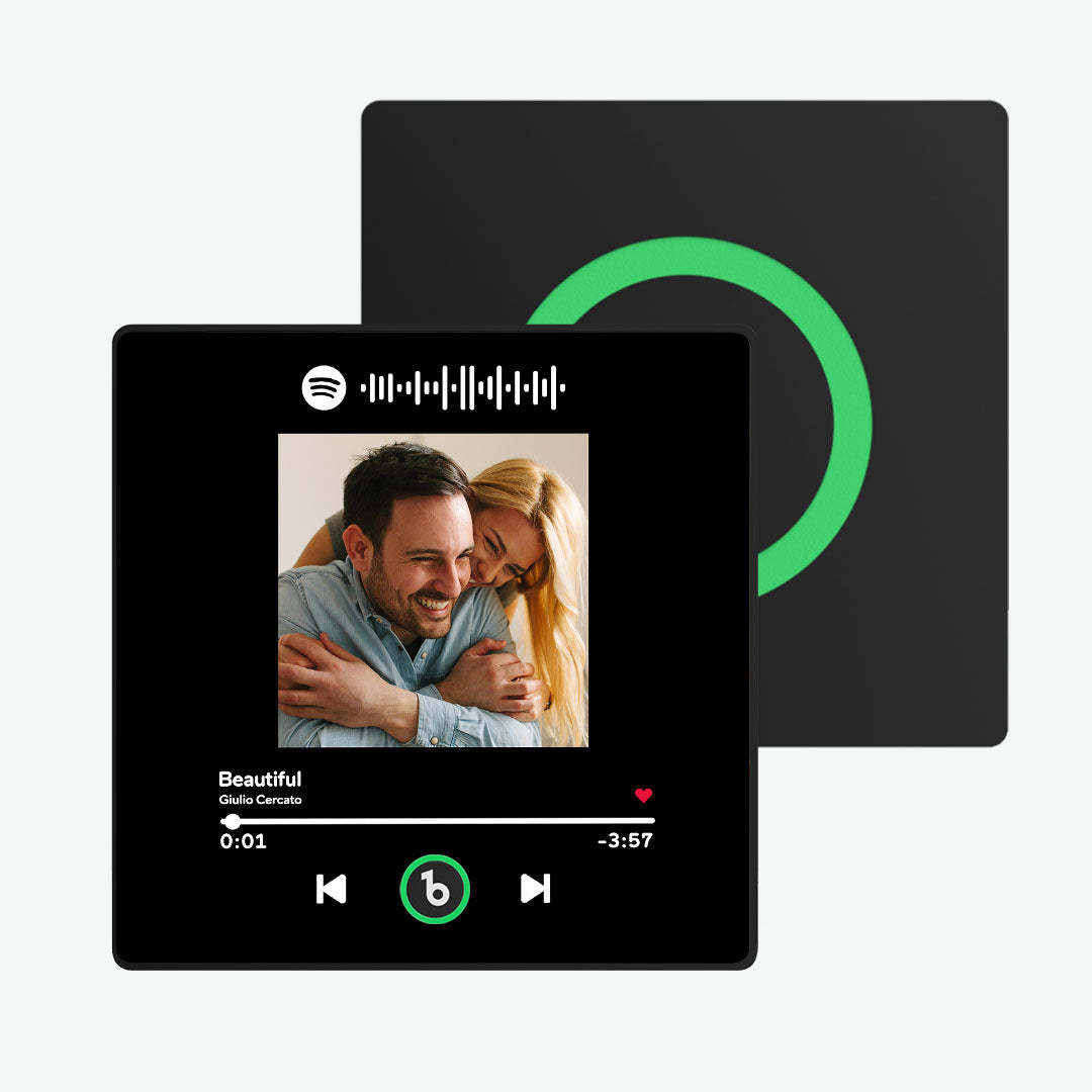 Custom Music Fridge Magnet with Colorful Frame Personalized Spotify and Photo Fridge Magnet That Can Be Played Song - MadeMineAU