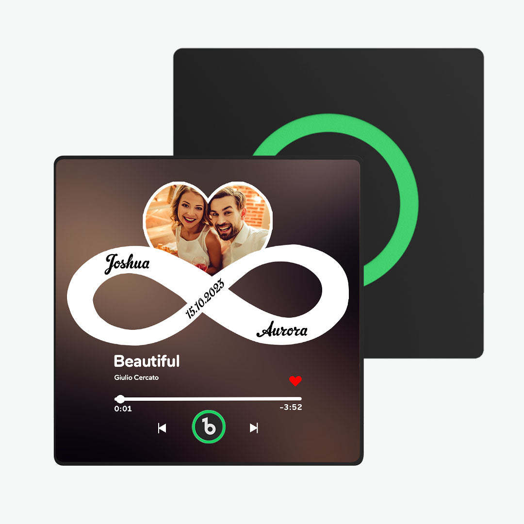 Custom Music Fridge Magnet with Colorful Frame Personalized Album Infinite Love Fridge Magnet That Can Be Played Song Ideal Gift for Couple - MadeMineAU