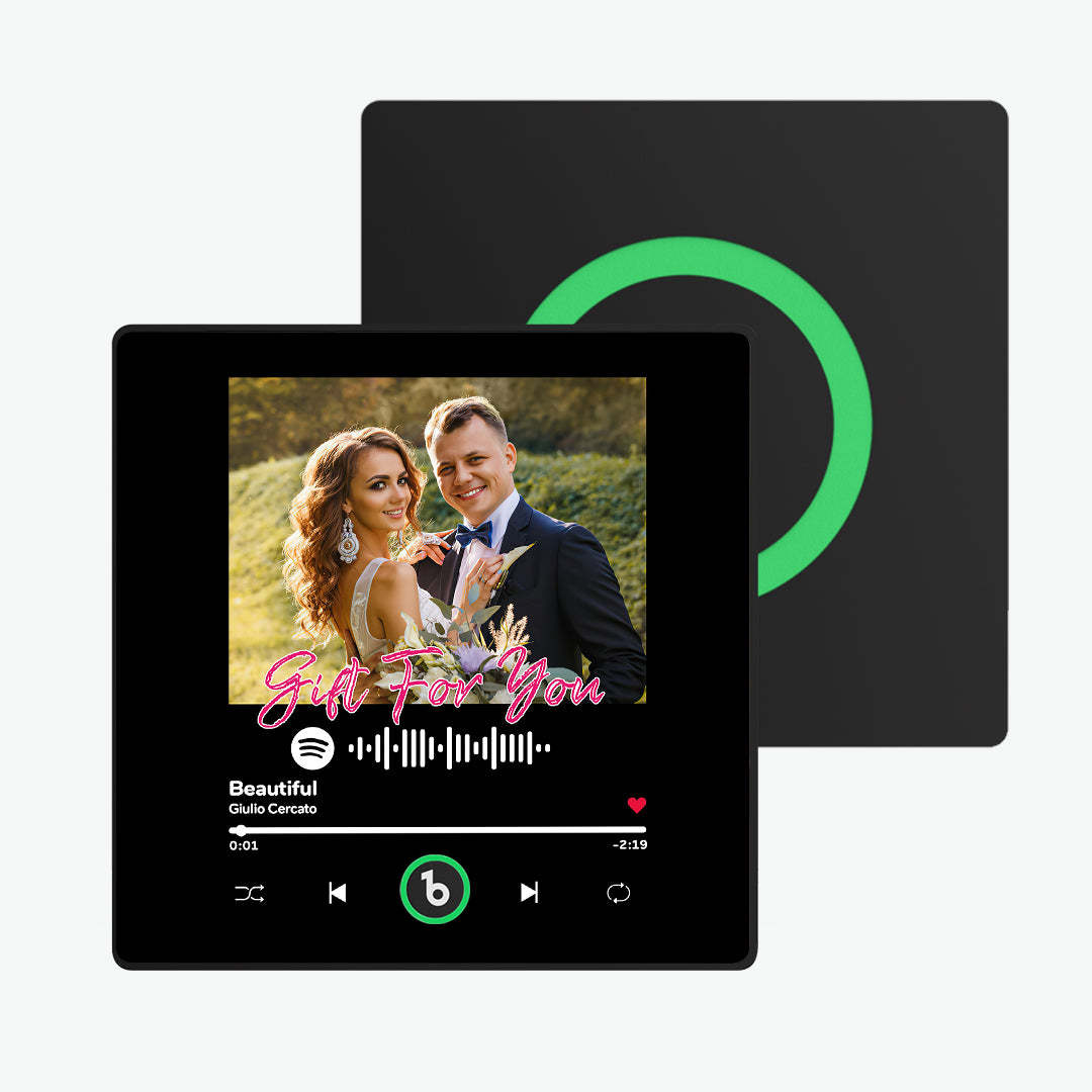 Custom Music Fridge Magnet with Colorful Frame Personalized Spotify Fridge Magnet with Photo Wedding Gift - MadeMineAU