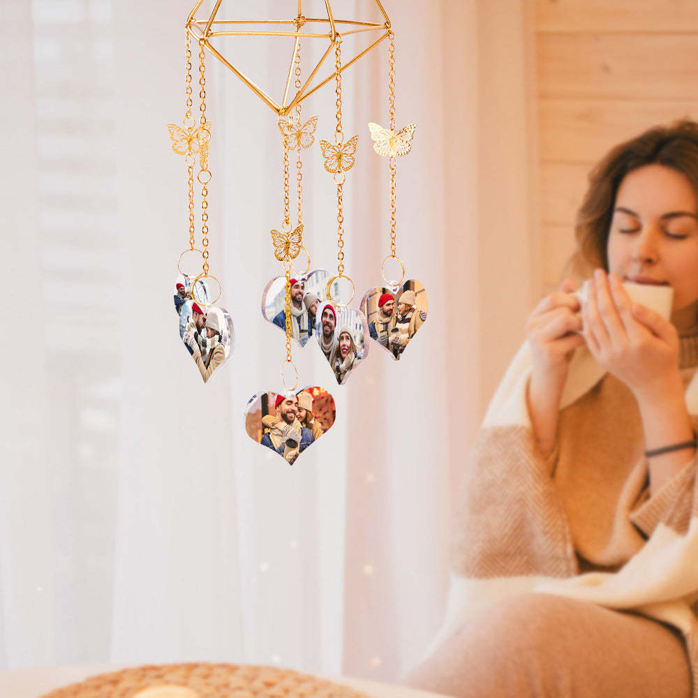 Custom Photo Wind Chimes Delicate Butterfly Home Decoration Gifts - MademineAU