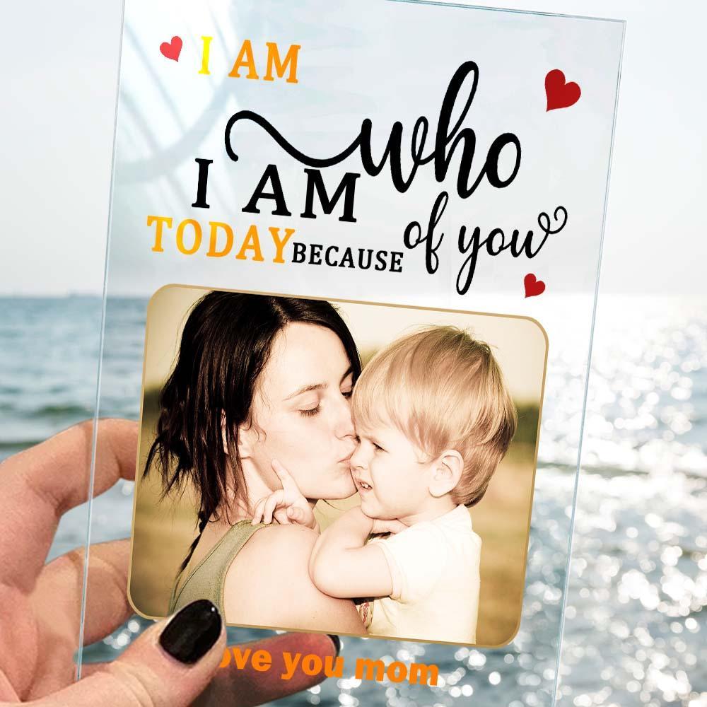 Mother's Day Gift Custom Photo Keychian/Plaque/Night Light For Mom - MadeMineAU