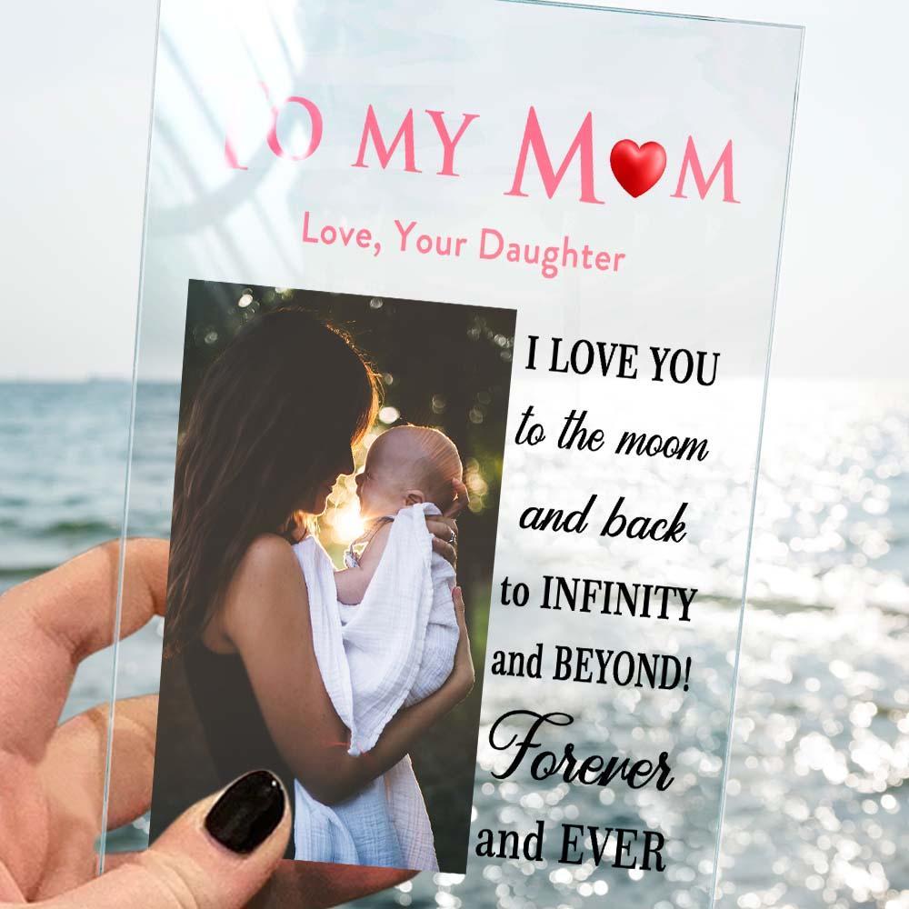 Mother's Day Gift Custom Photo Keychian/Plaque/Night Light For Mom - MadeMineAU