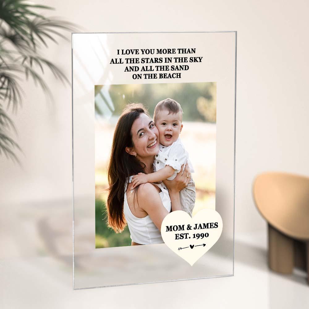 Mother's Day Gift Custom Photo Keychian/Plaque/Night Light For Mom - MadeMineAU