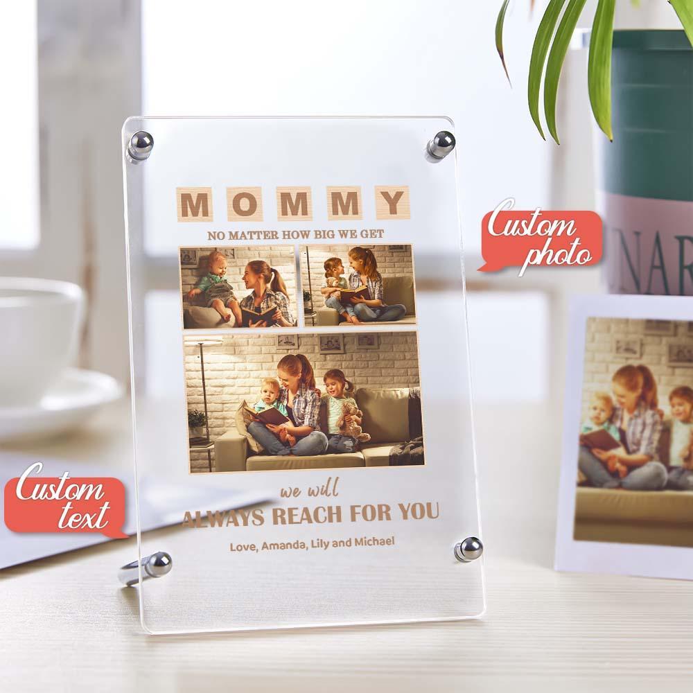 Mother's Day Gift Custom Photo Keychian/Plaque/Night Light For Mom - MadeMineAU