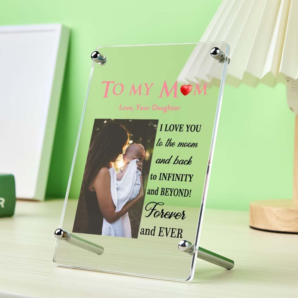 Mother's Day Gift Custom Photo Keychian/Plaque/Night Light For Mom - MadeMineAU