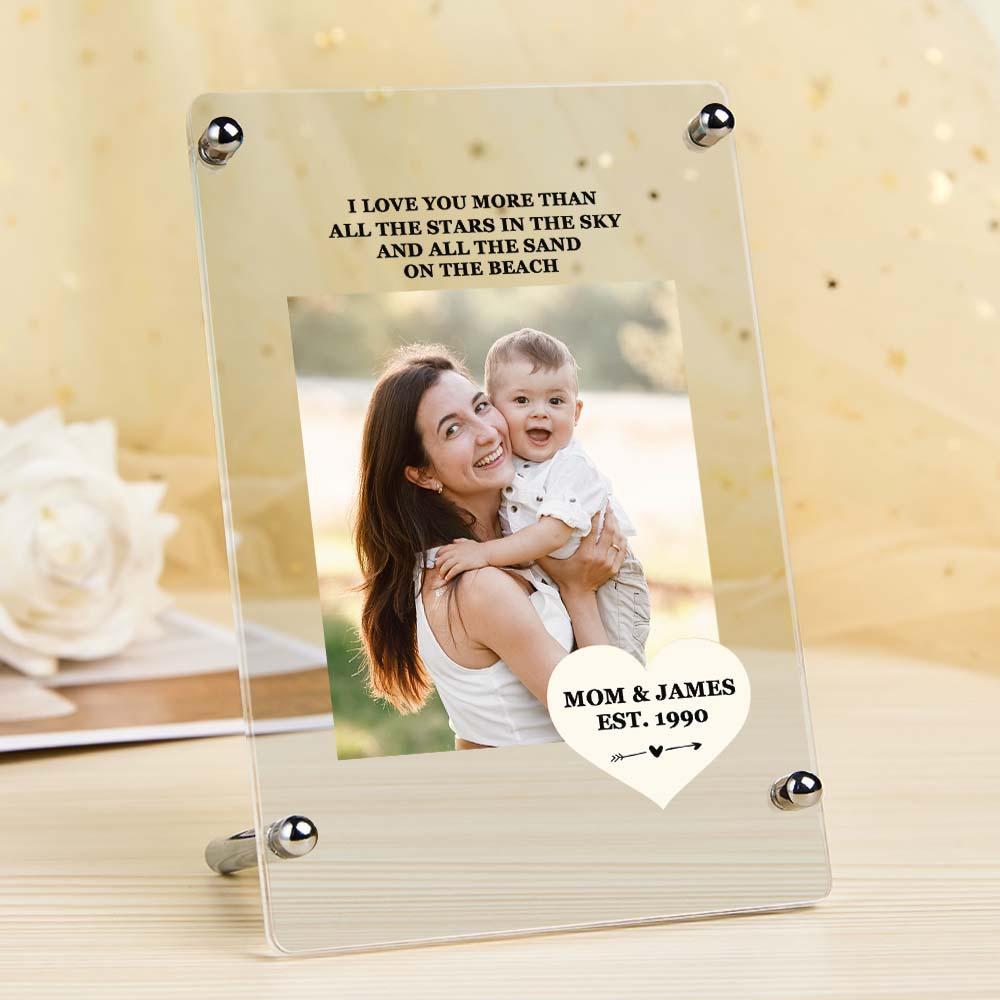 Mother's Day Gift Custom Photo Keychian/Plaque/Night Light For Mom - MadeMineAU