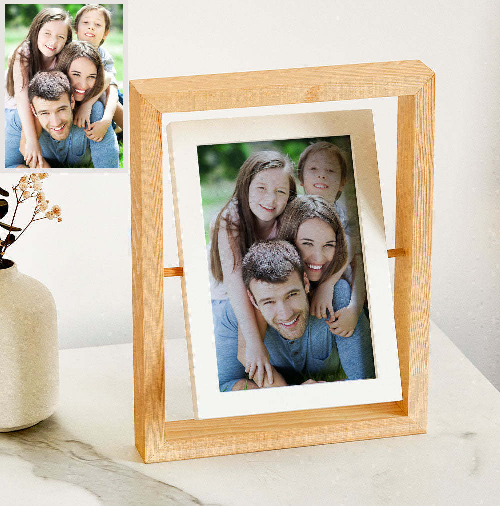 Custom Photo Frame Ornaments Home Wooden Couple Gift - MadeMineAU