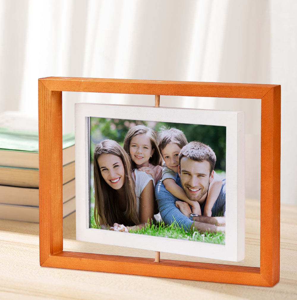 Custom Photo Frame Ornaments Home Wooden Couple Gift - MadeMineAU
