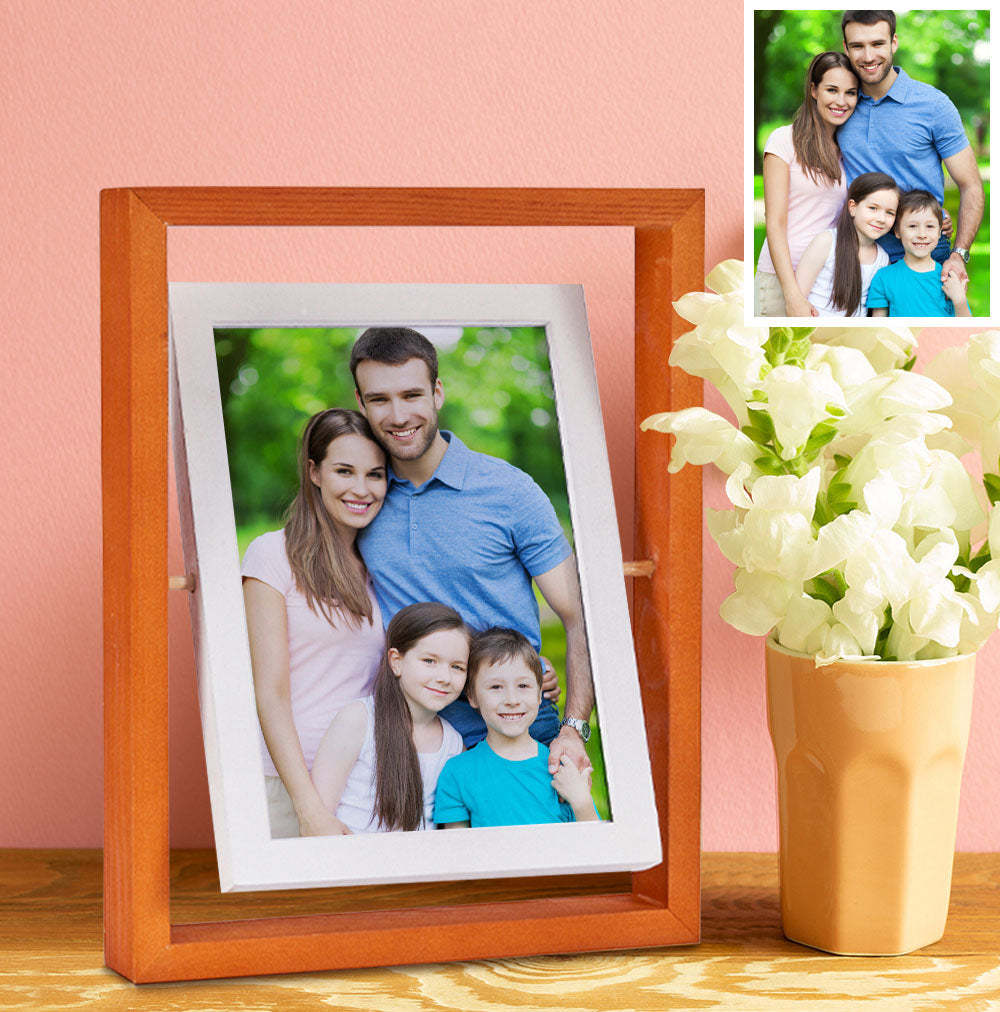 Custom Photo Frame Ornaments Home Wooden Couple Gift - MadeMineAU