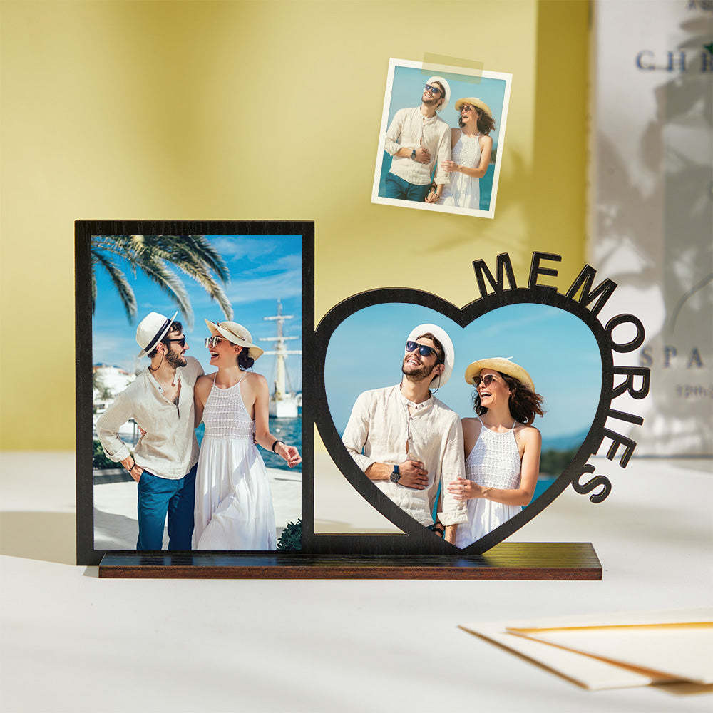 Memories Photo Frame Personalized Wood Decoration for Couples - MadeMineAU