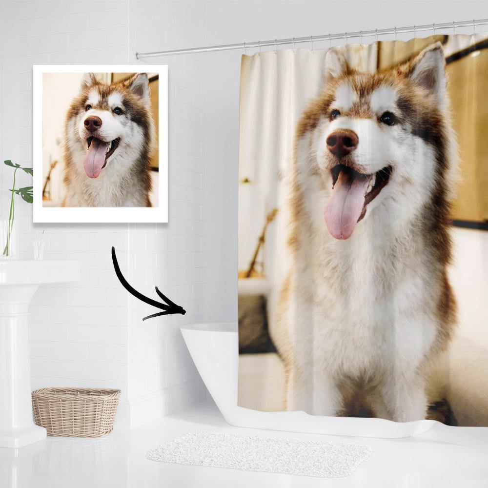 Custom Photo Shower Curtain Unique Gift Waterproof Shower Curtain - MadeMineAU