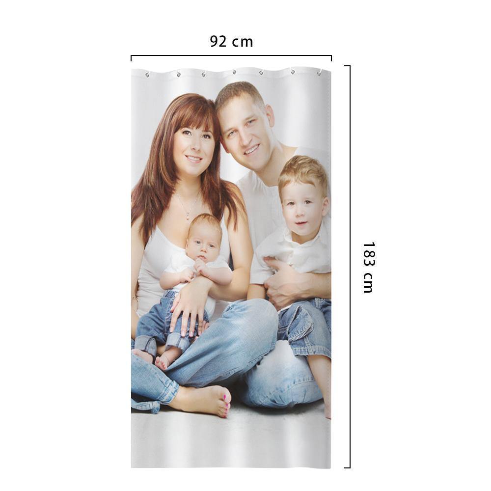 Photo Shower Curtain Custom Backdrop Polyester Waterproof - MadeMineAU
