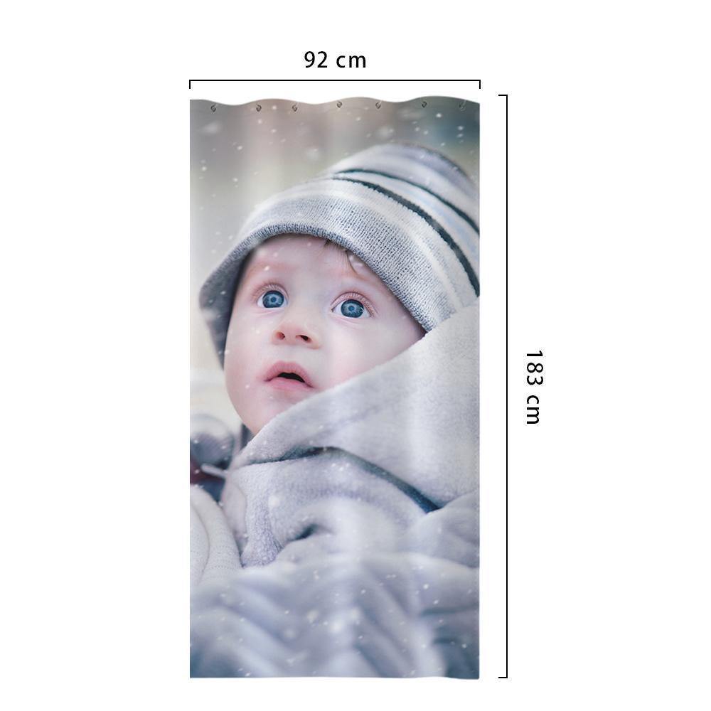 Custom Polyester Shower Curtain Unique Bathroom Decor Cute Baby - MadeMineAU