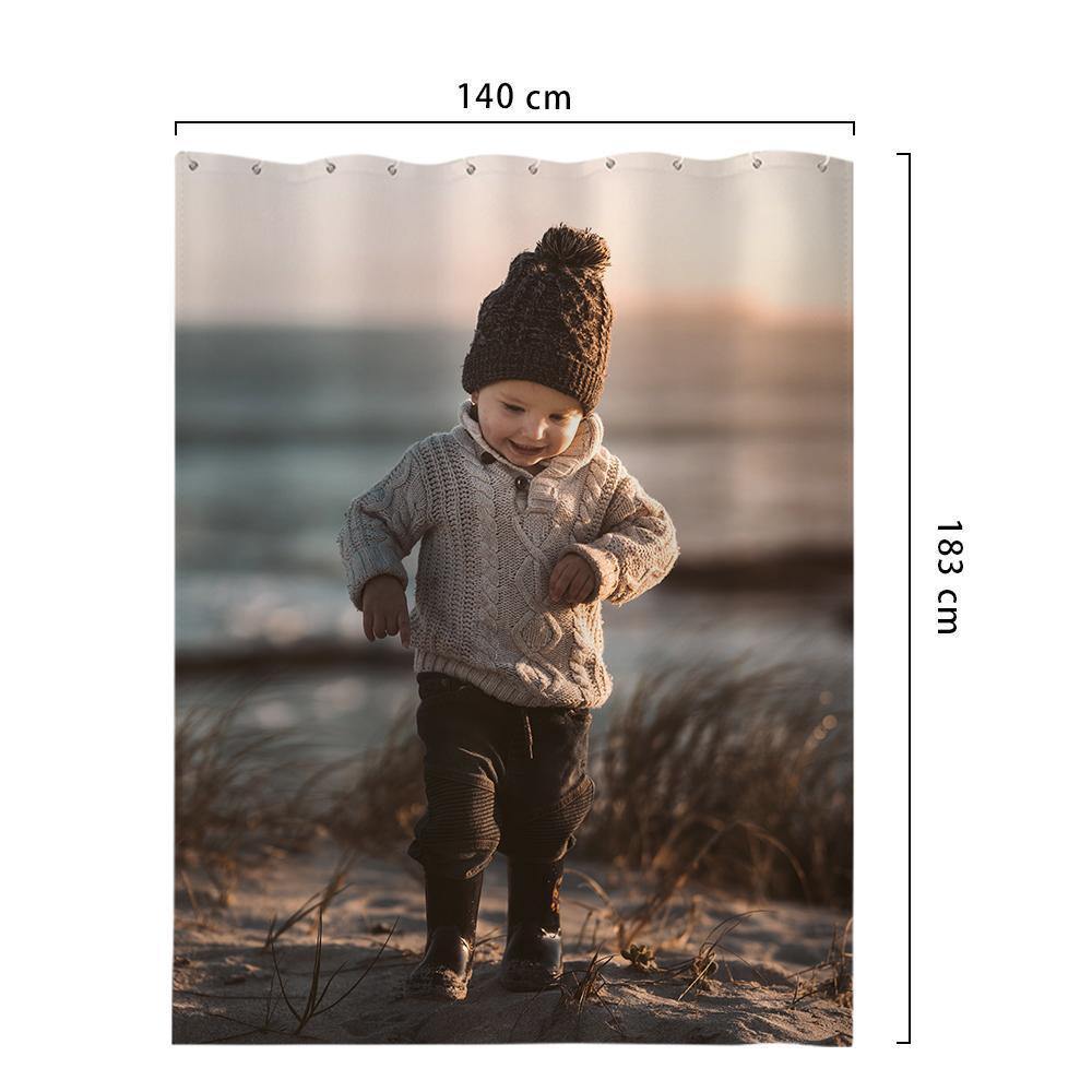 Custom Polyester Shower Curtain Unique Bathroom Decor Cute Baby - MadeMineAU