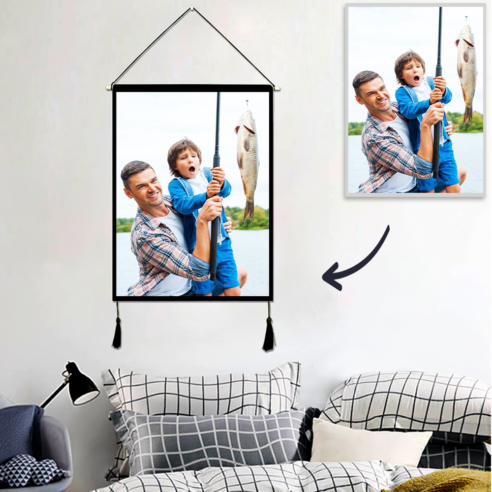 Father's Day Gifts Photo Tapestry - Wall Decor Custom Tapestry - MadeMineAU