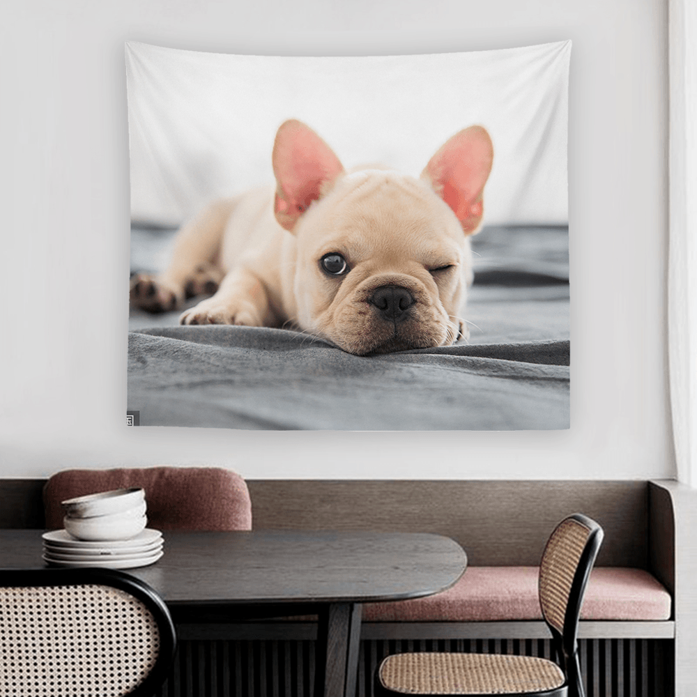 Custom Pet Photo Tapestry Short Plush Wall Decor Hanging Painting - MadeMineAU