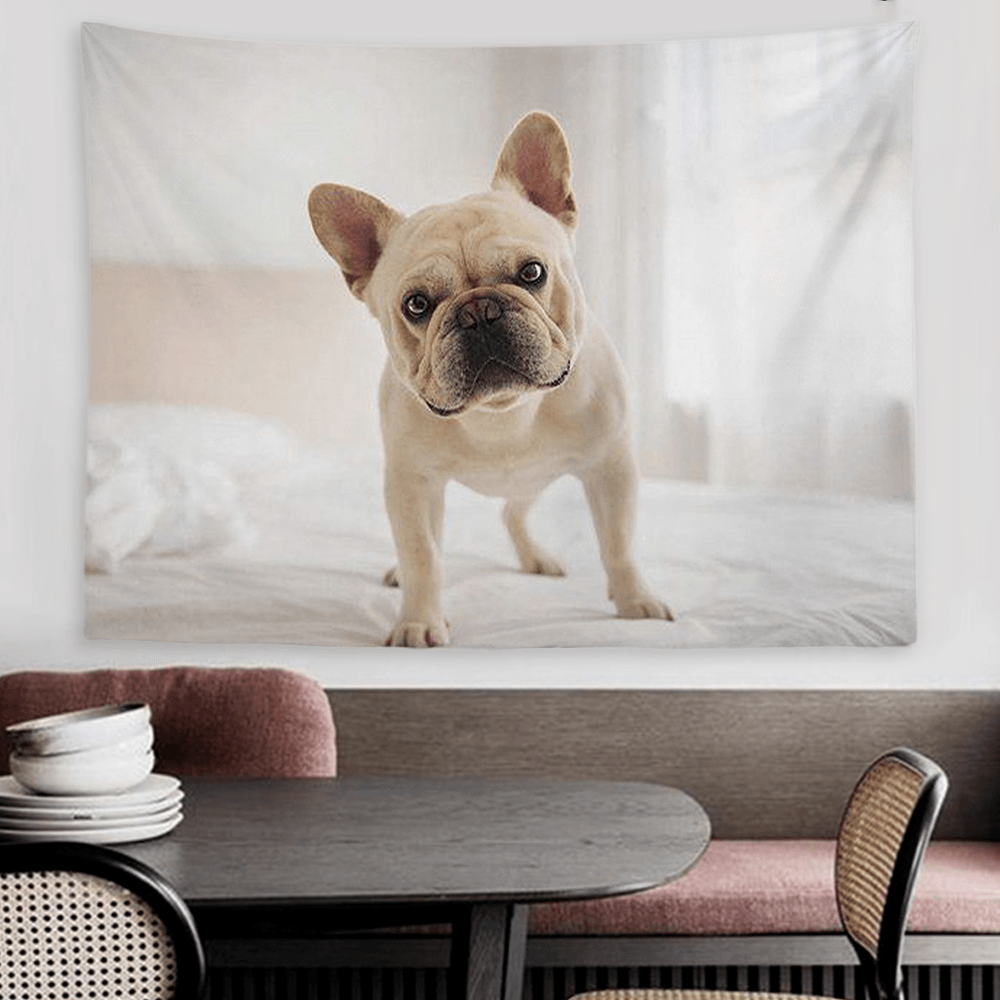 Custom Pet Photo Tapestry Short Plush Wall Decor Hanging Painting - MadeMineAU