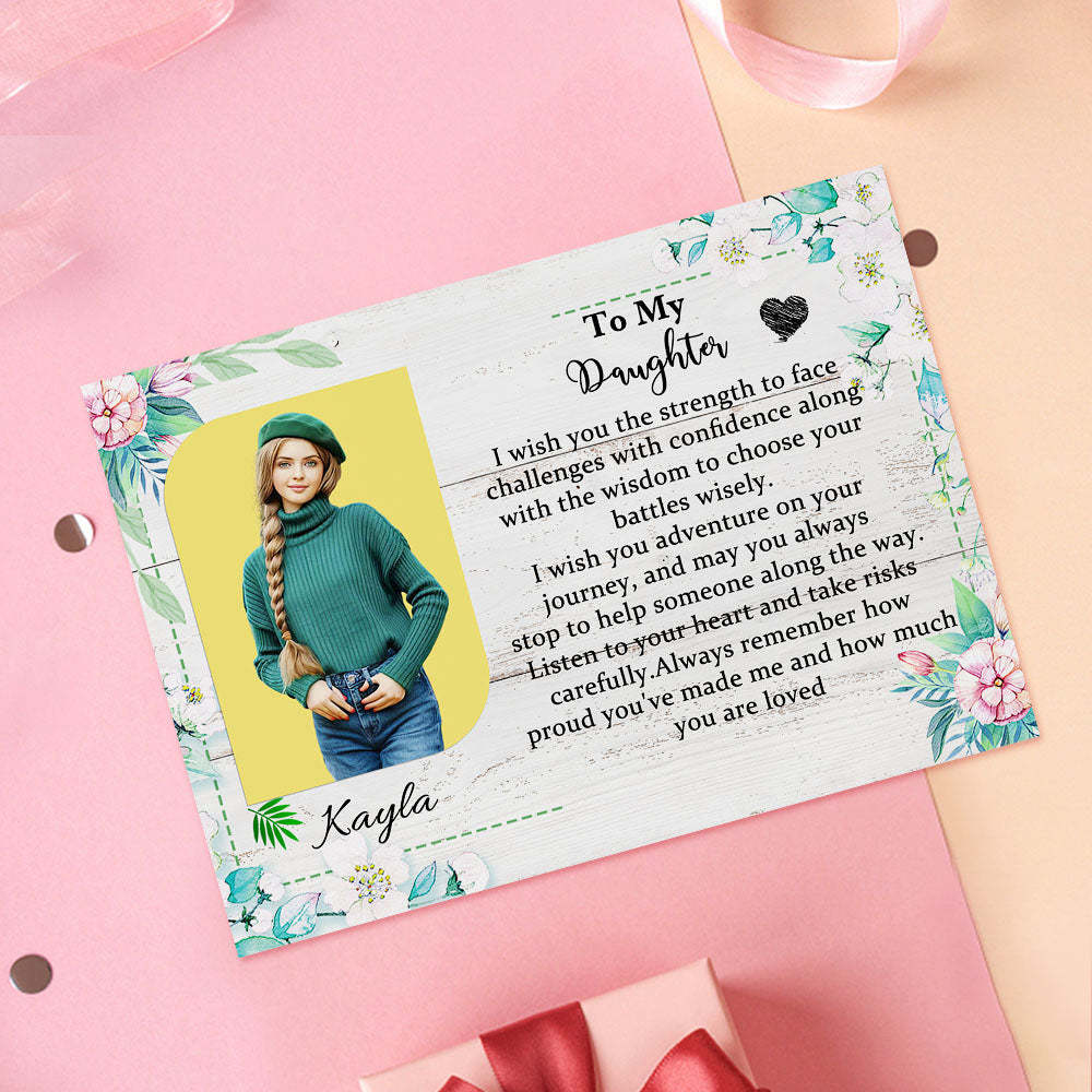 To My Daughter Custom Crochet Doll from Photo Handmade Look alike Dolls with Personalized Name Card Gifts for Her - MadeMineAU